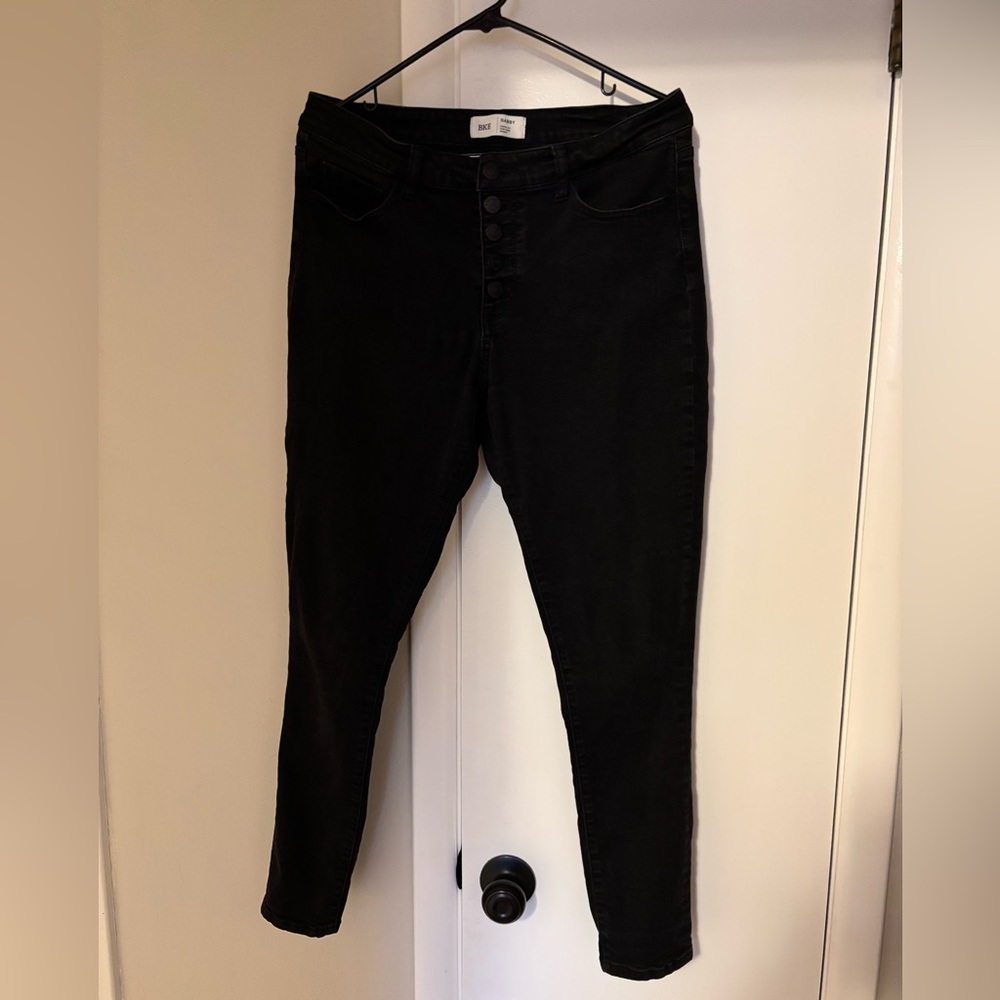 BKE Denim black gabby curvy high rise skinny jeans